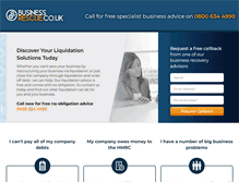 Tablet Screenshot of businessrescue.co.uk